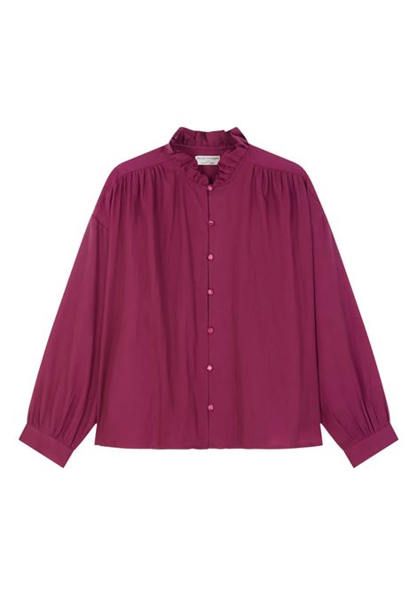 Blusa Rudy Des Petits Hauts Colore Bruyère a Maniche Lunghe con Chiusura a Bottoni Des Petits Hauts | Bluse | 1H240411BRUYERE